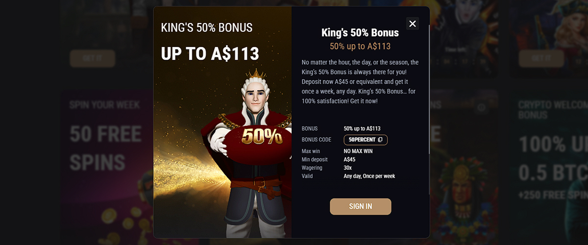 50% Bonus