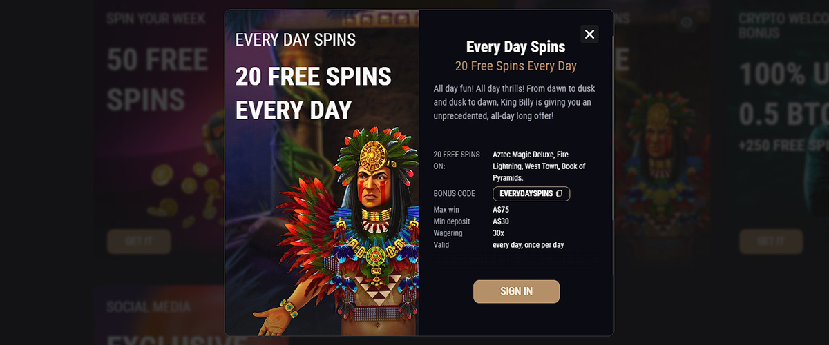 Everyday Free Spins