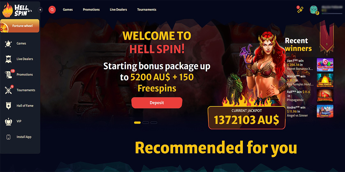 Hellspin Casino Page