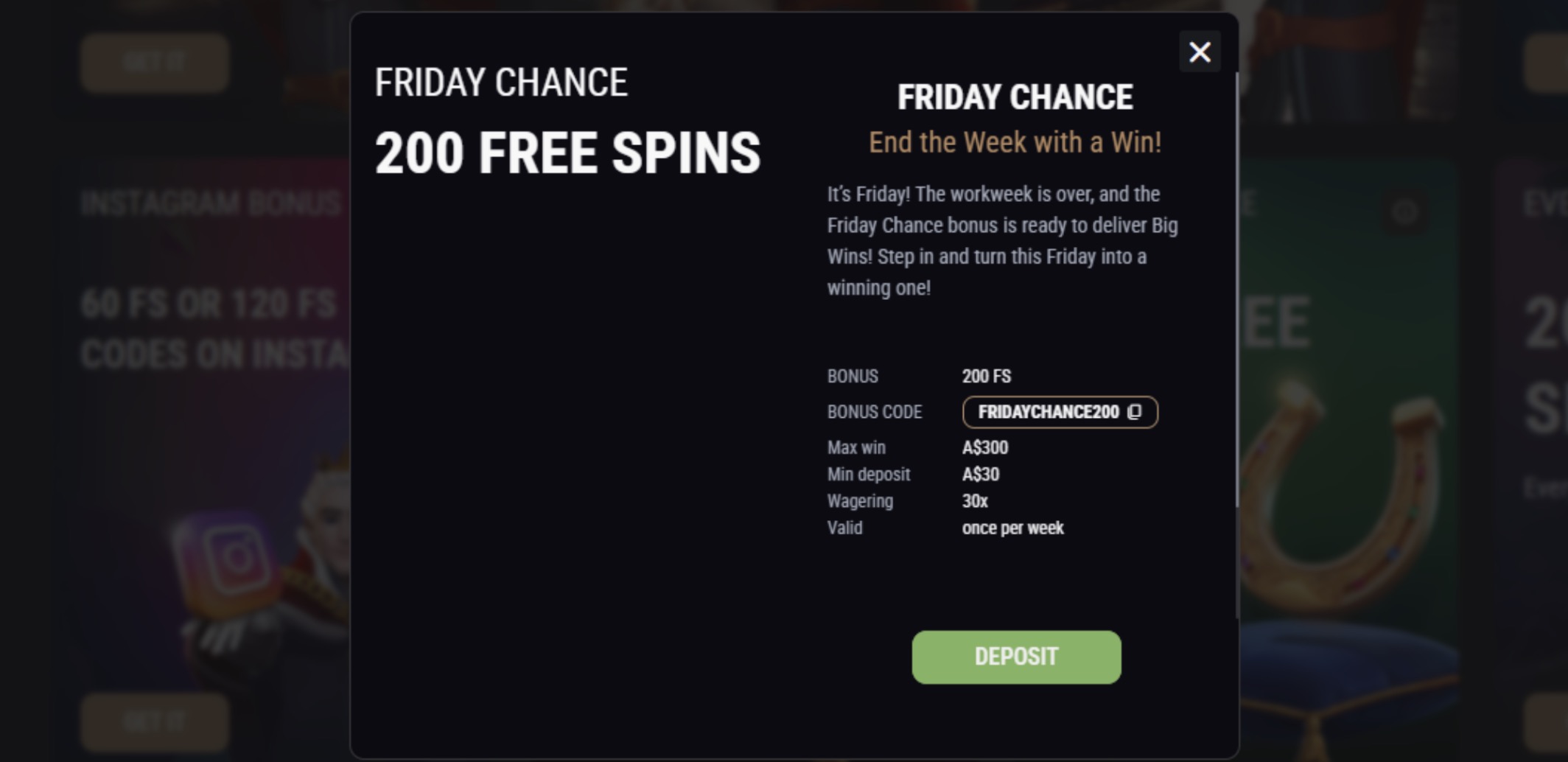 King Billy Free Spins Promos