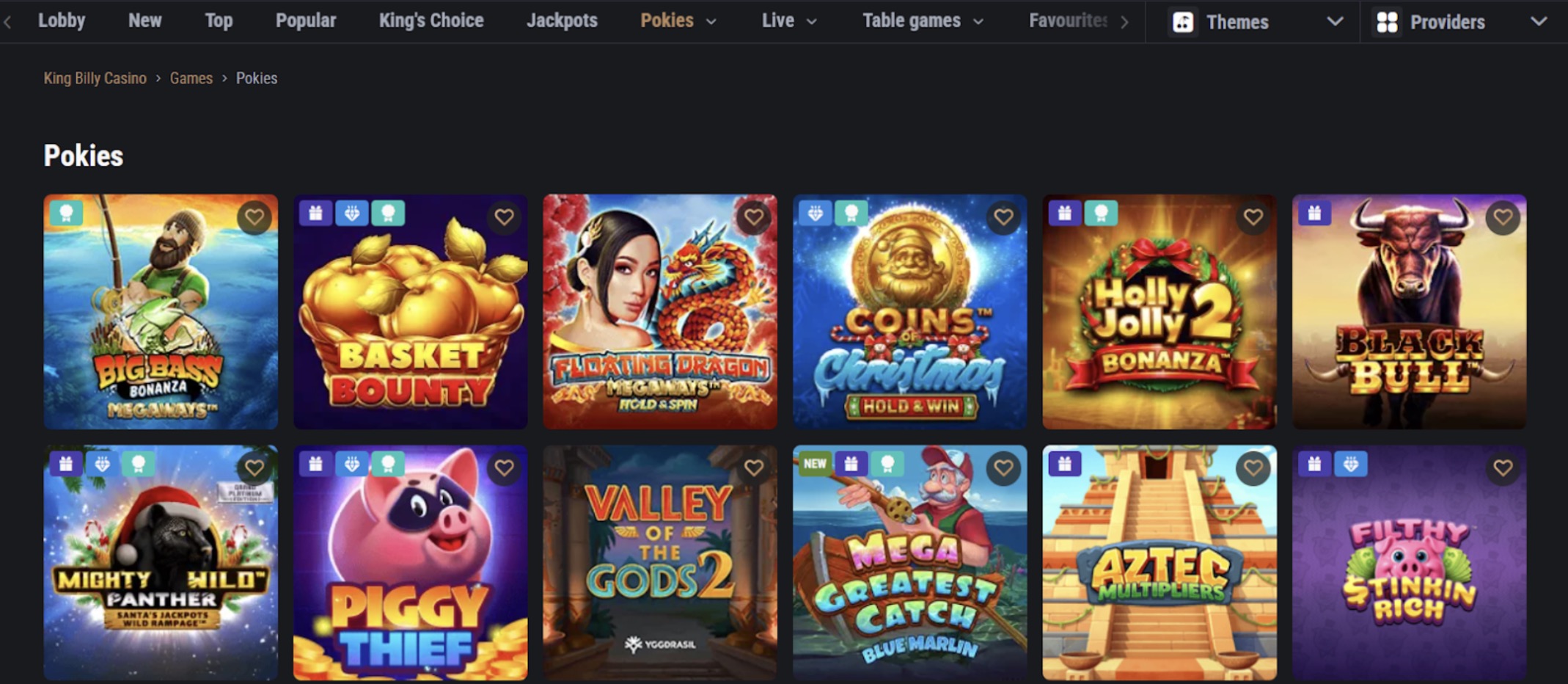 King Billy Online Pokies