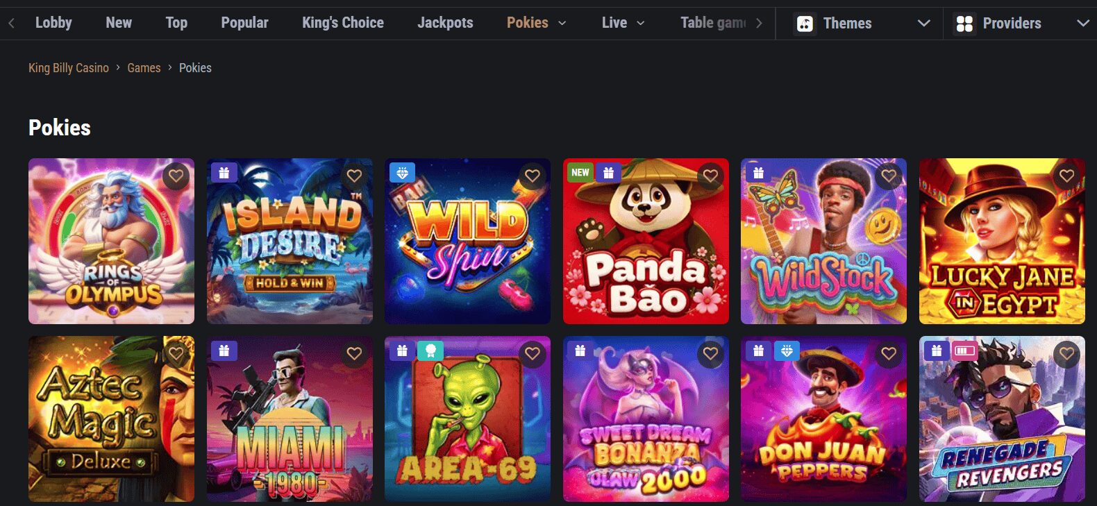 King Billy online pokies