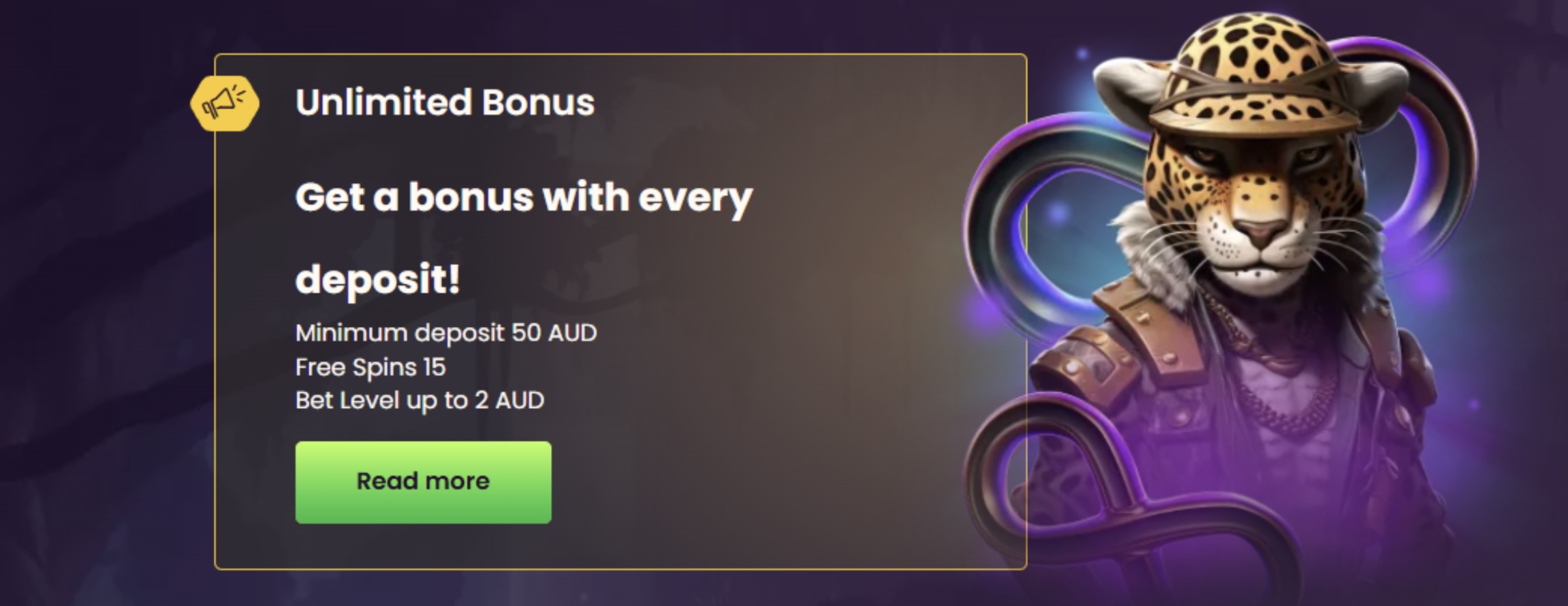 Bizzo Casino unlimited reload bonus