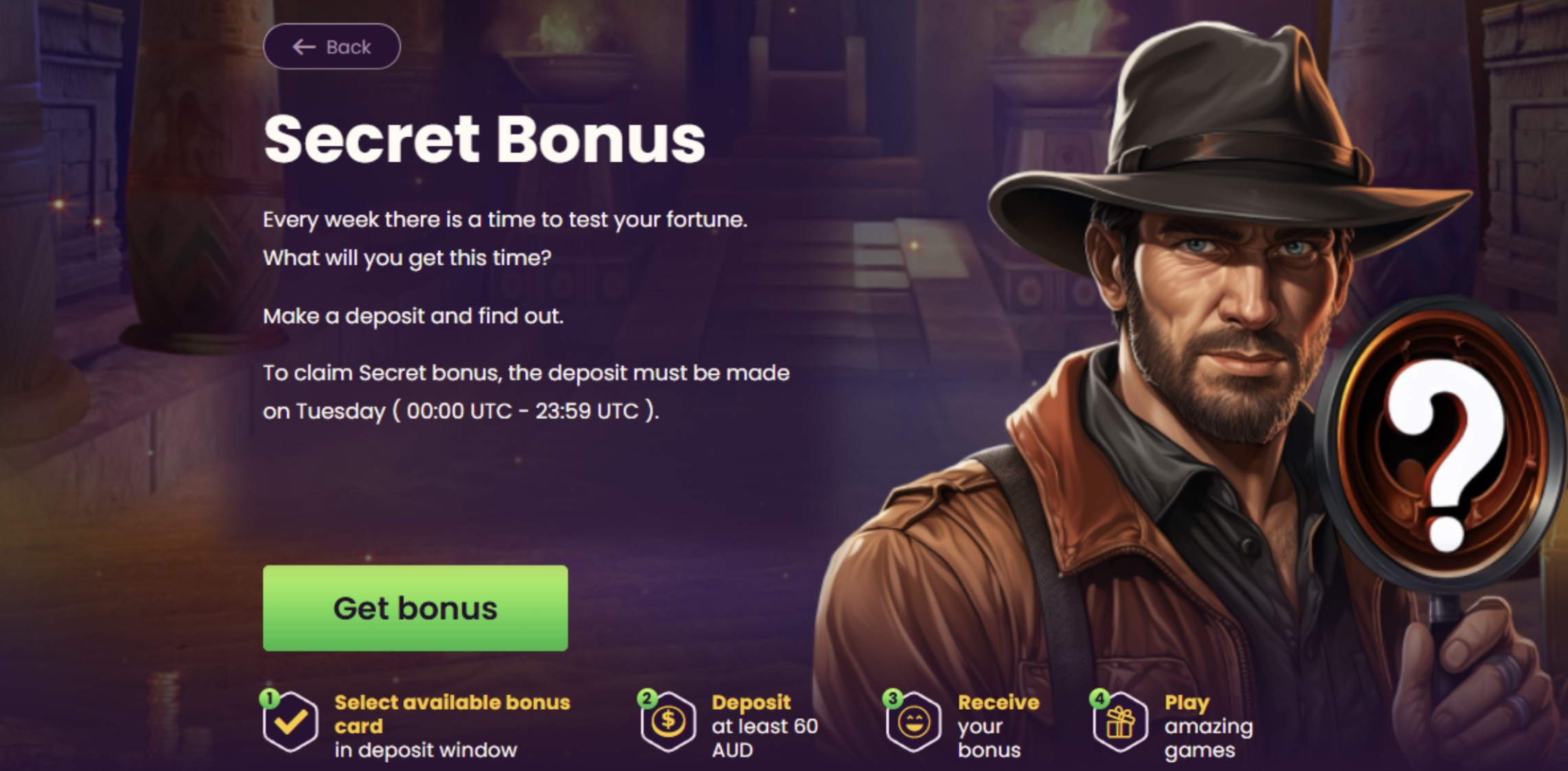 Bizzo Casino secret bonus