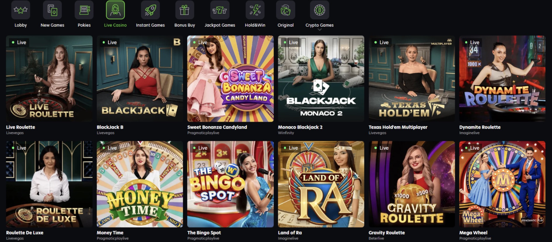 Neospin Casino Live Dealers