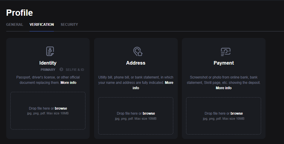 SkyCrown Casino KYC verification