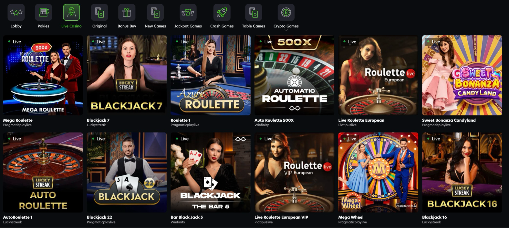 Neopsin Casino -Live Dealers