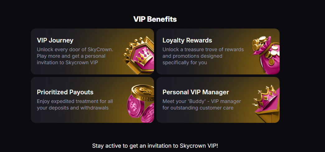 SkyCrown Casino VIP rewards