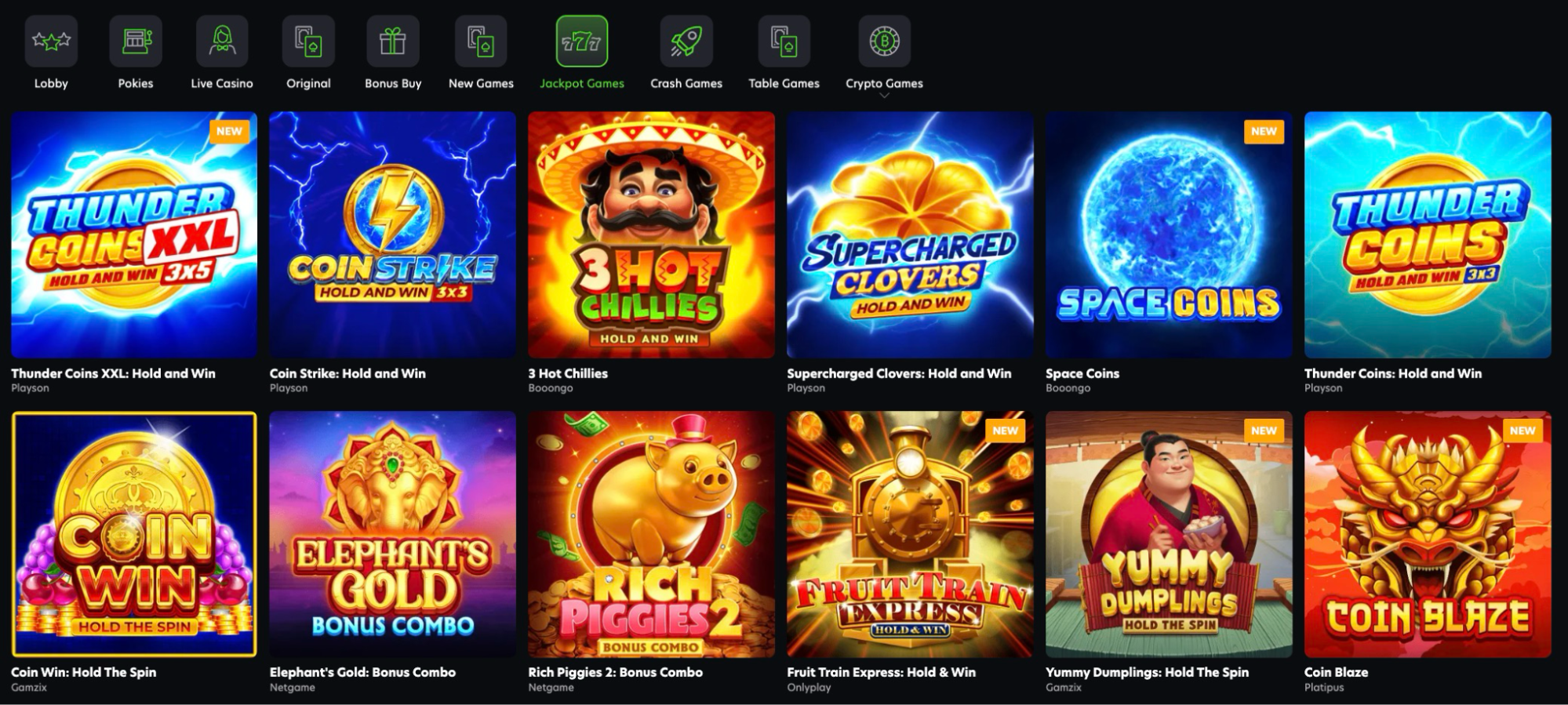 Neospin Casino - Jackpots