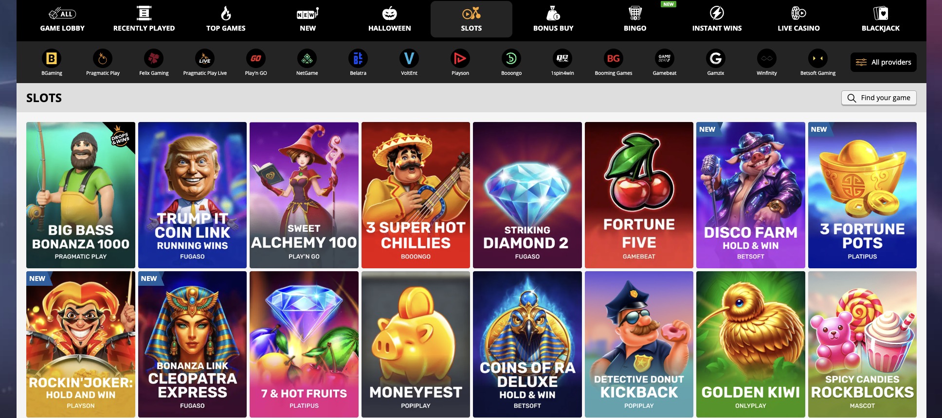 PlayAmo real money pokies