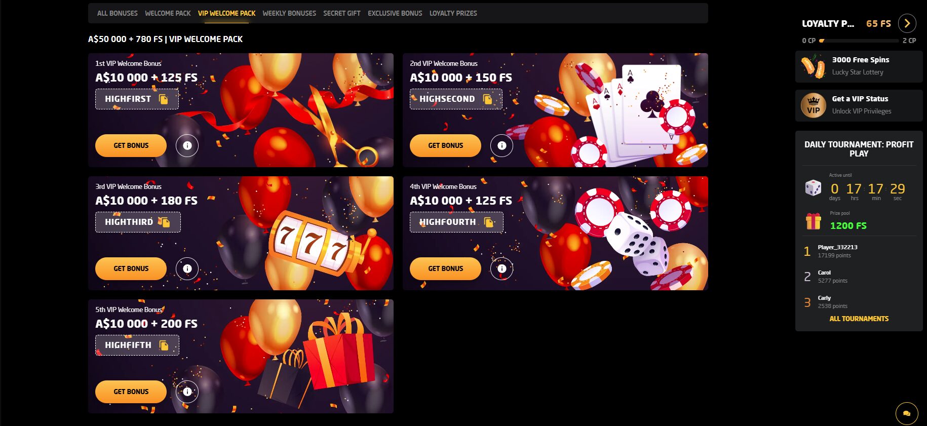 Stay - VIP Welcome Bonus