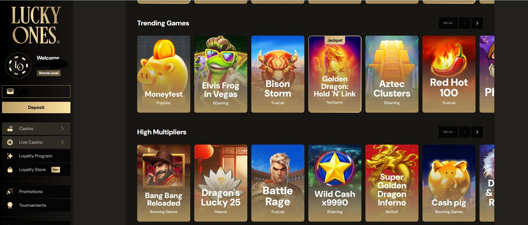 LuckyOnes Online Pokies