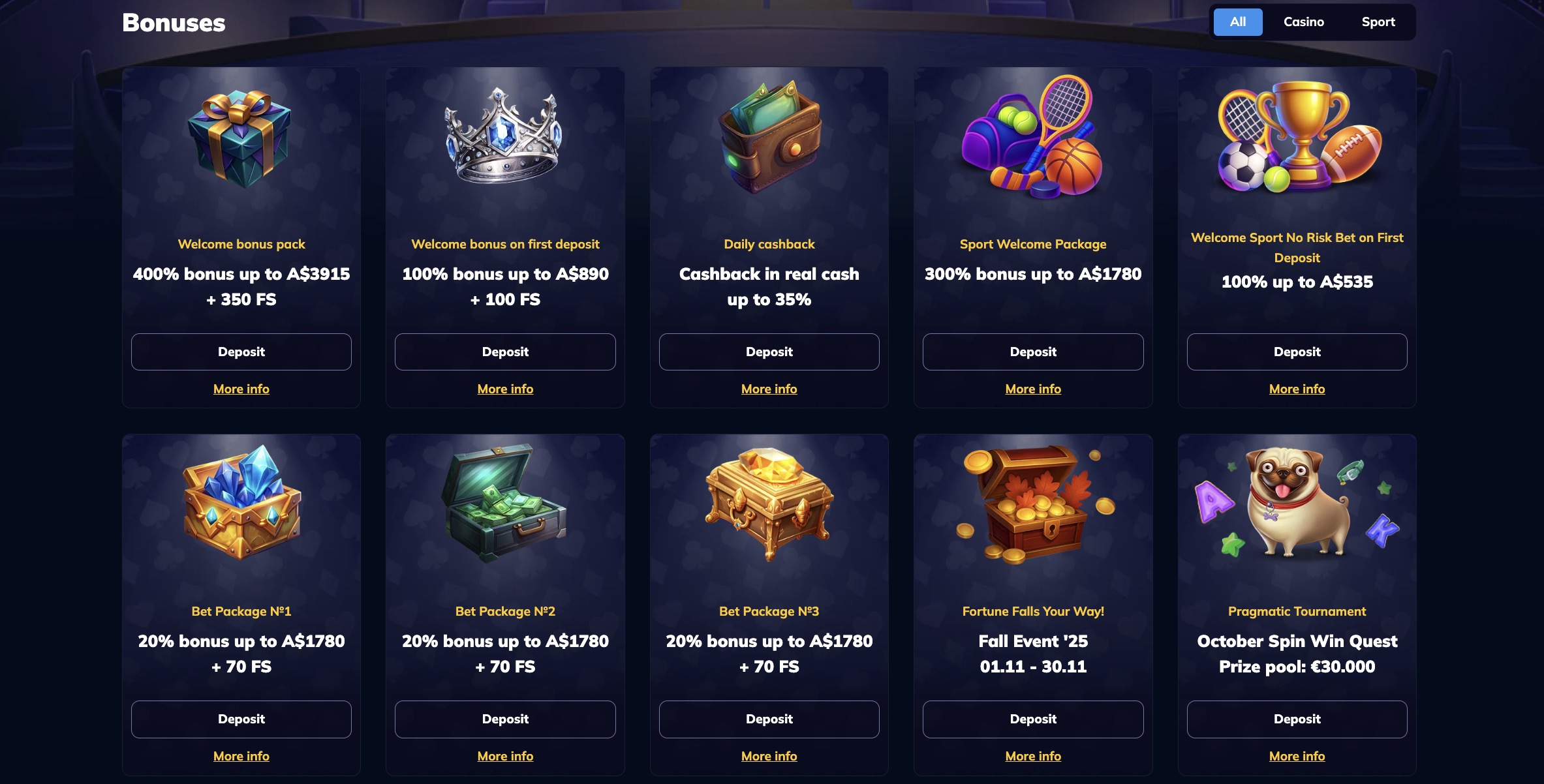 RioAce Casino Bonuses