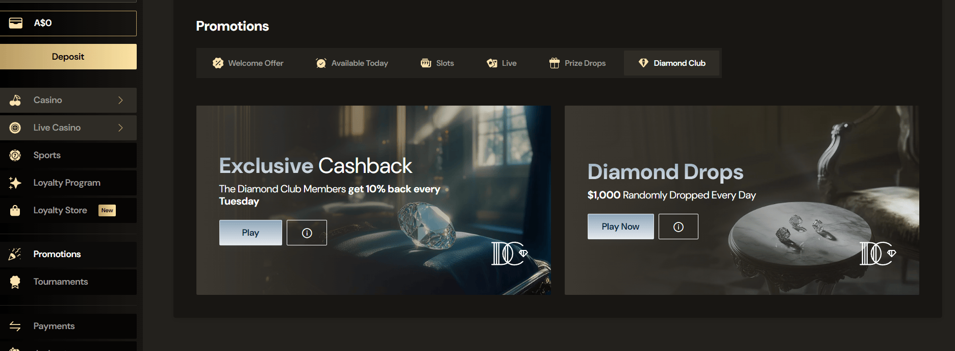 Lucky Ones Exclusive Cashback 