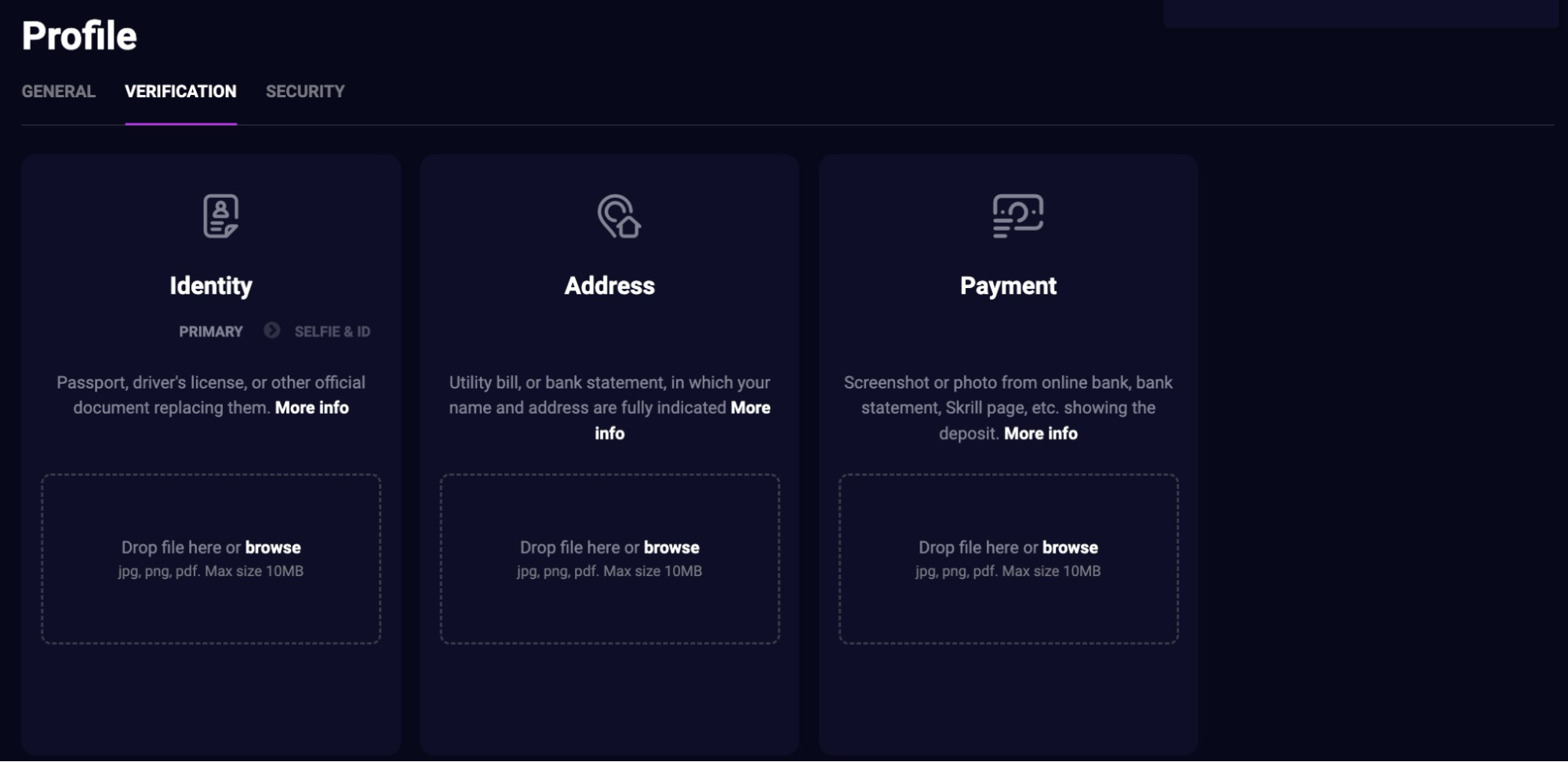 Lucky7even Casino verification requirements