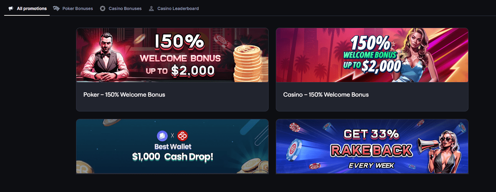 CoinPoker bonuses