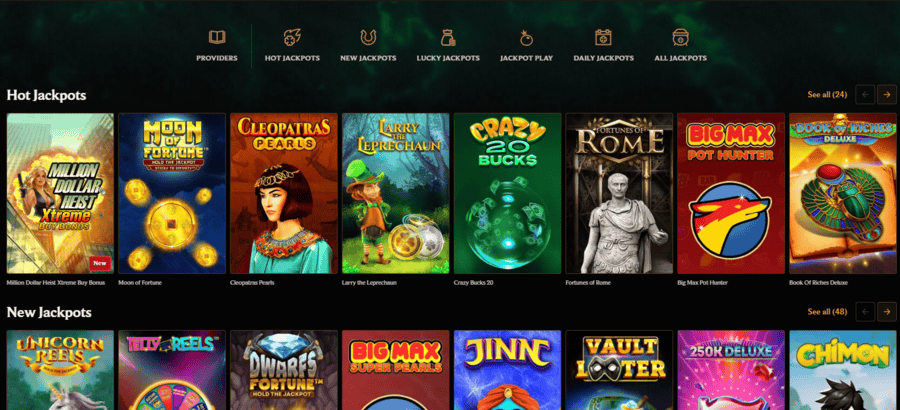 CrownPlay Casino Jackpots