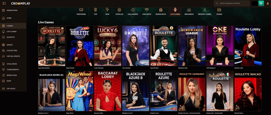 CrownPlay Casino Live Dealers
