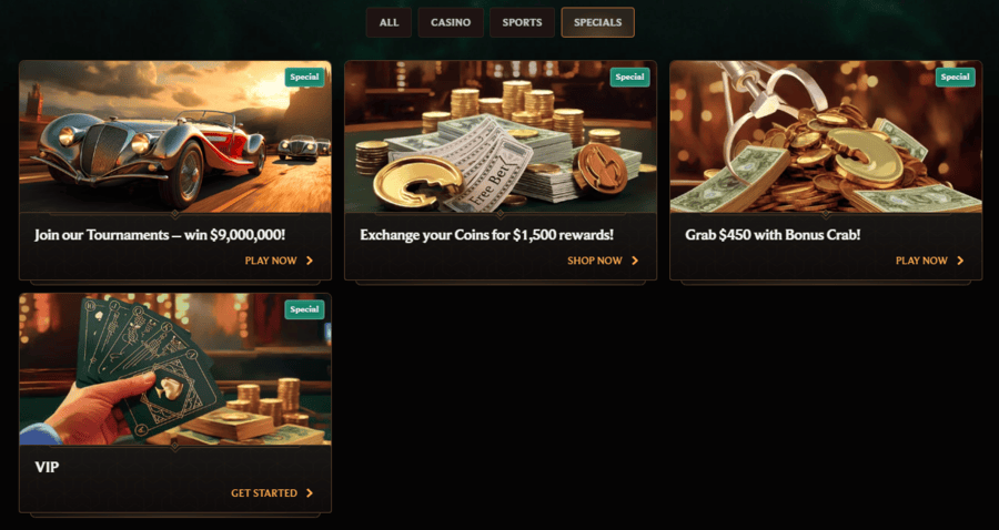 CrownPlay Casino Special Deals