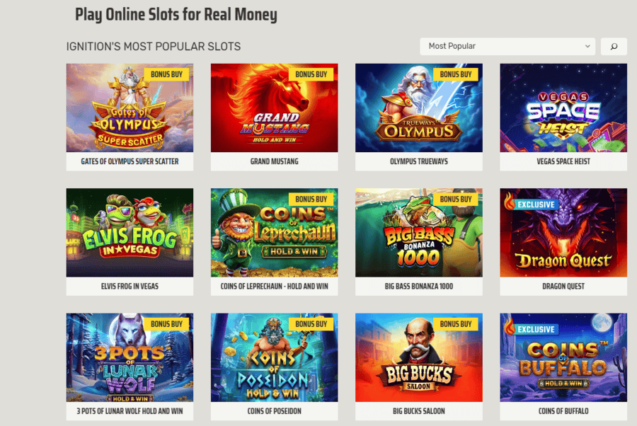 Ignition Casino Pokies