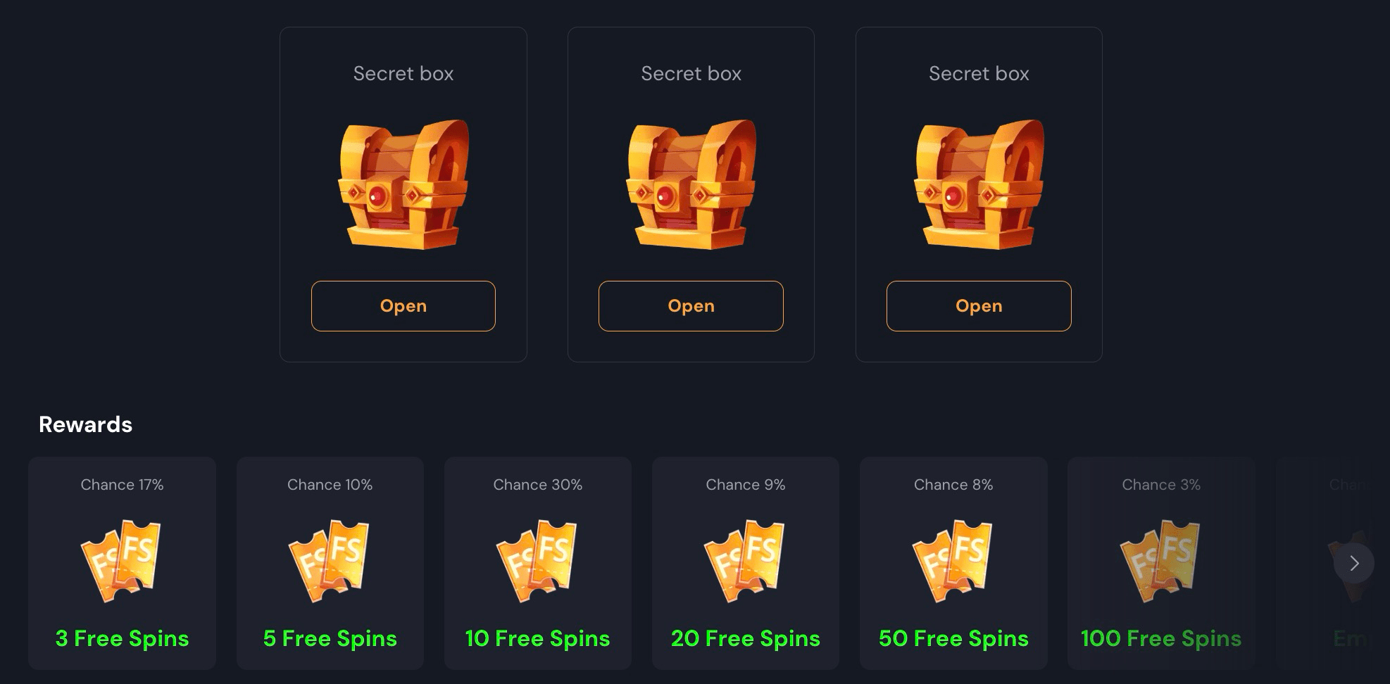 Slotozen Casino Lootbox promotions
