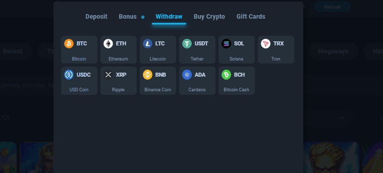 Thunderpick Casino payout methods