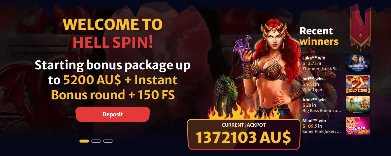 Hell Spin Casino welcome bonus