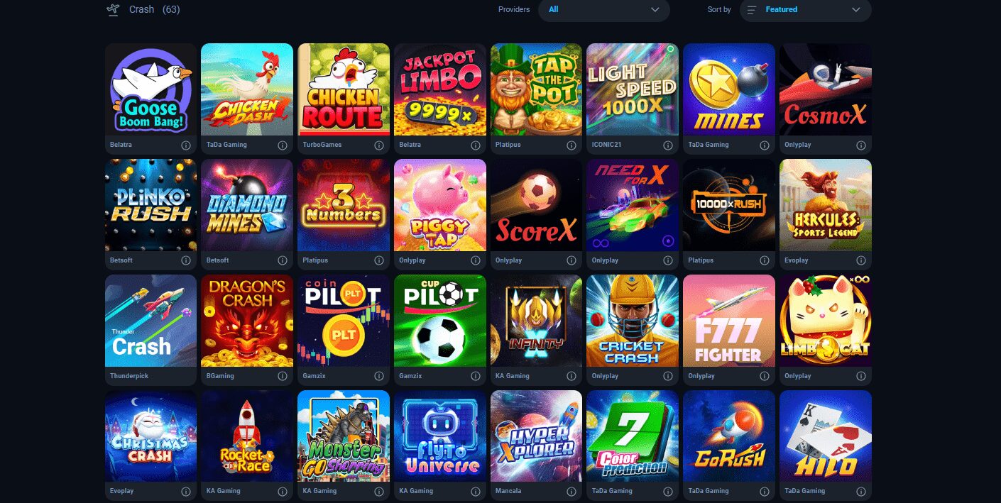 Thunderpick Casino crash games