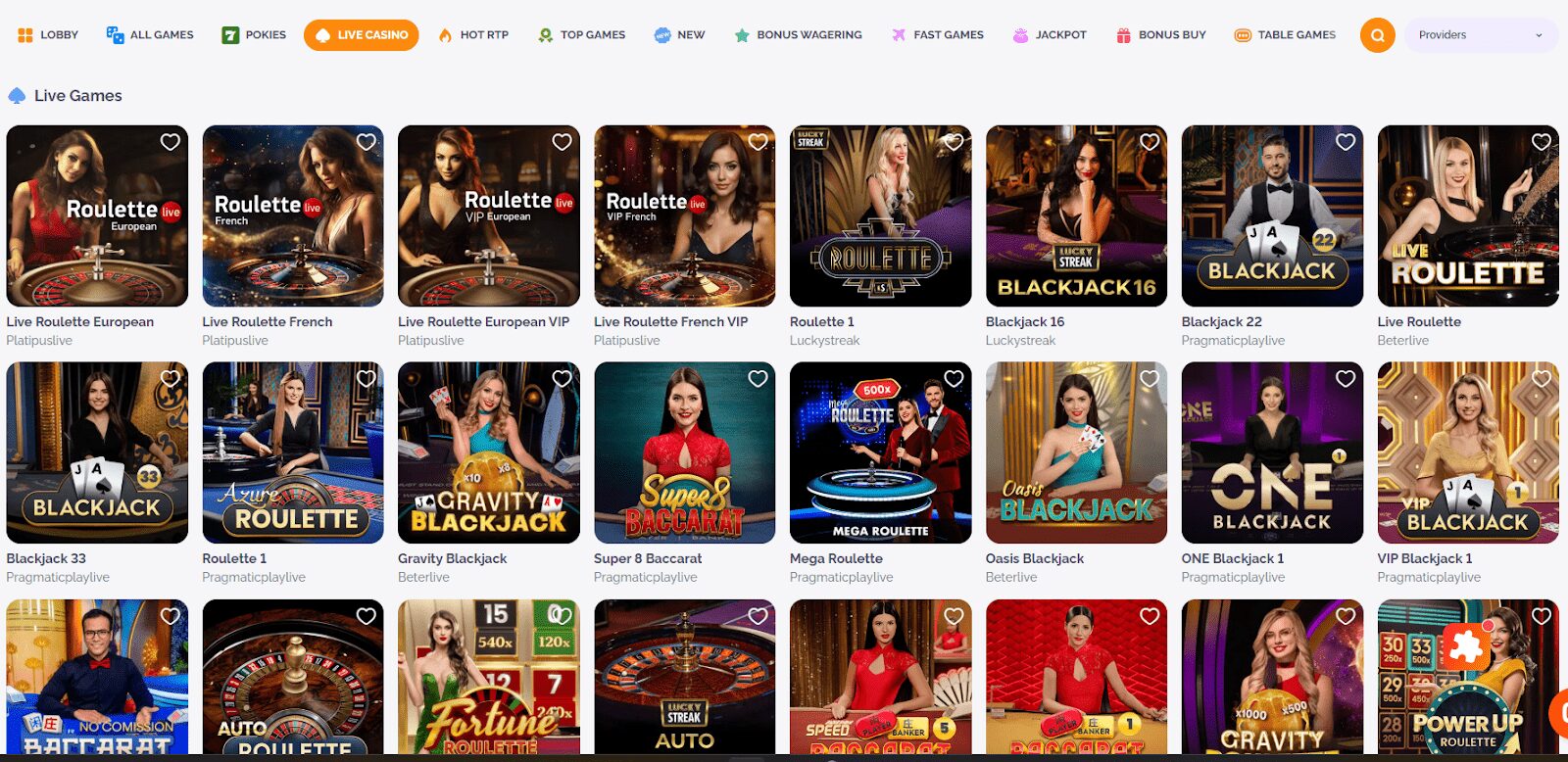 Boho Casino live dealers