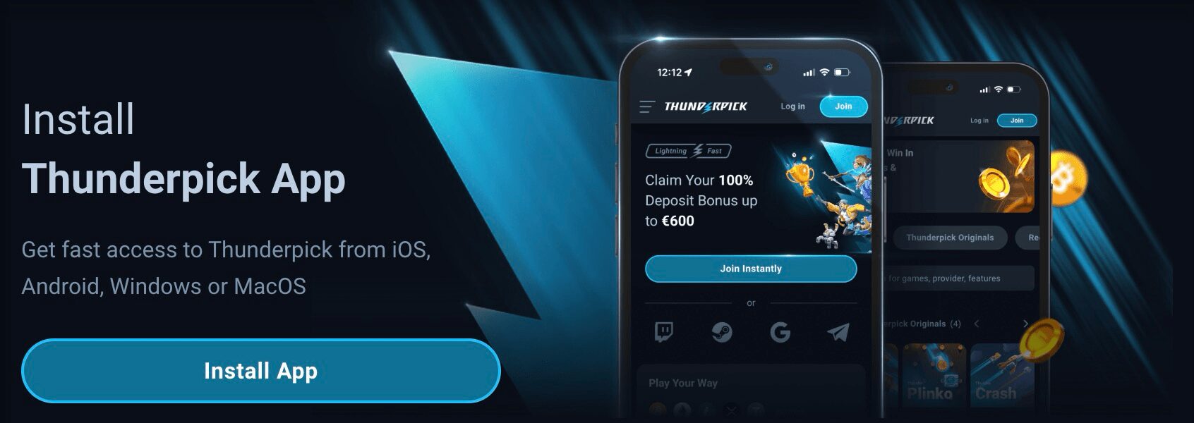 Thunderpick Casino mobile web app