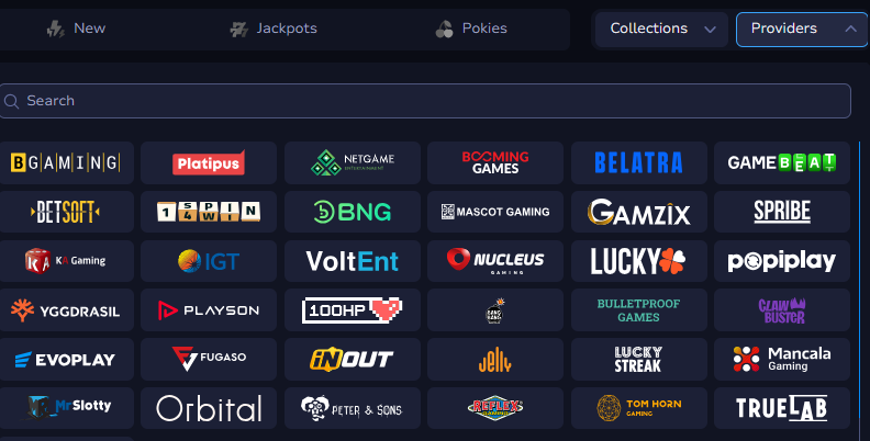 7Bit Casino software providers