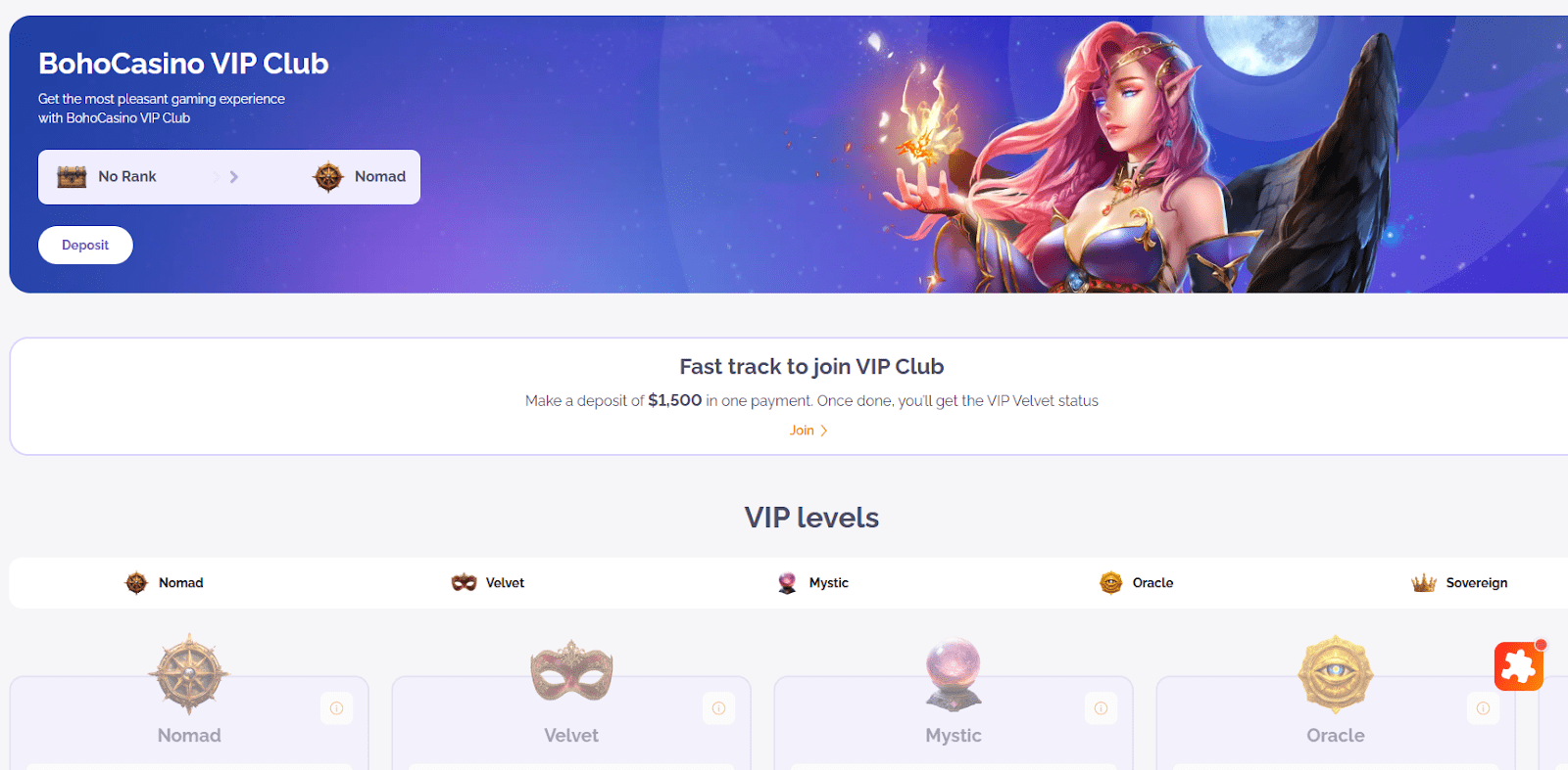 Boho Casino VIP Club