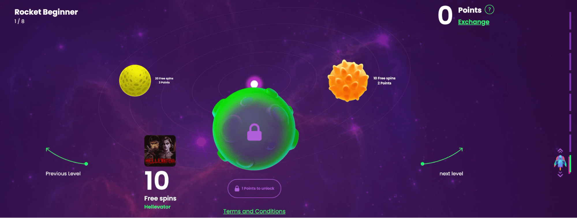 Rocket Casino loyalty program