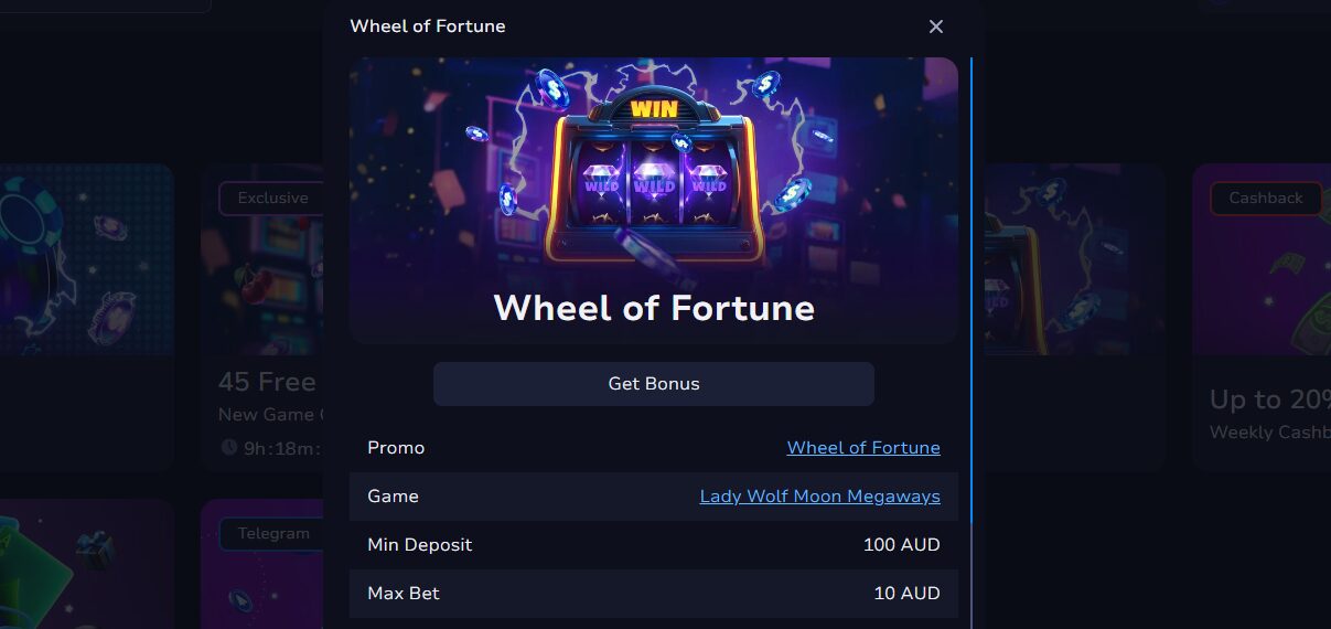 7Bit Casino Wheel of Fortune