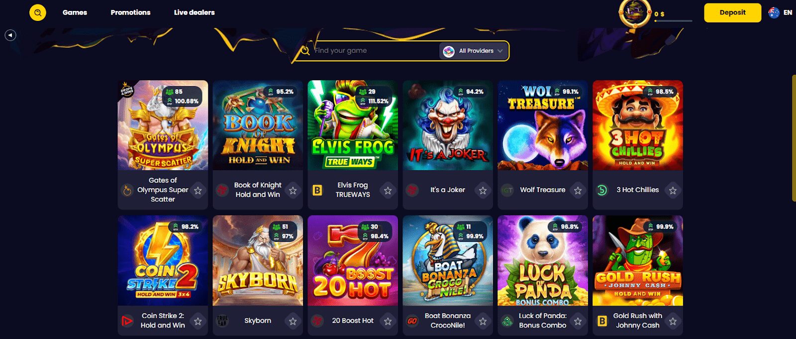 SlotsGem Casino Pokies
