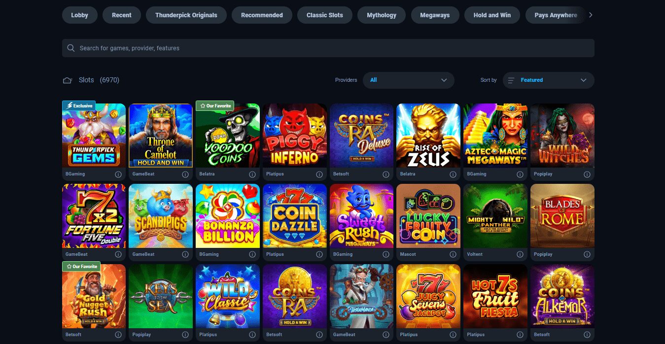 Thunderpick Casino real money pokies