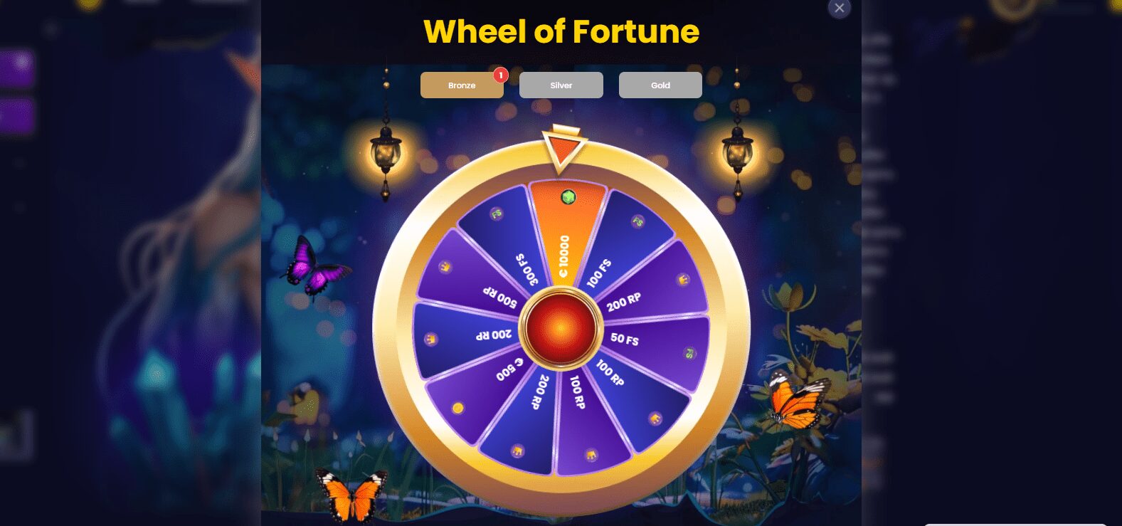 SlotsGem Casino Wheel of Fortune