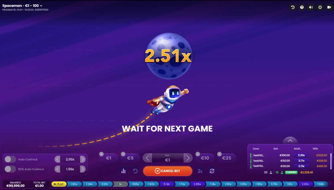 Spaceman Pragmatic Play crash game