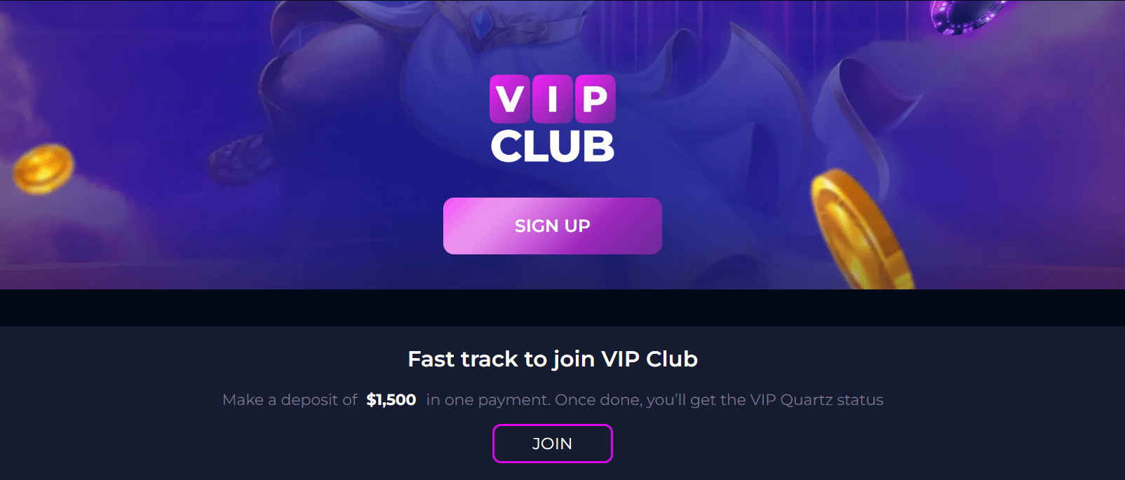 Slots Gallery Casino VIP club fast track