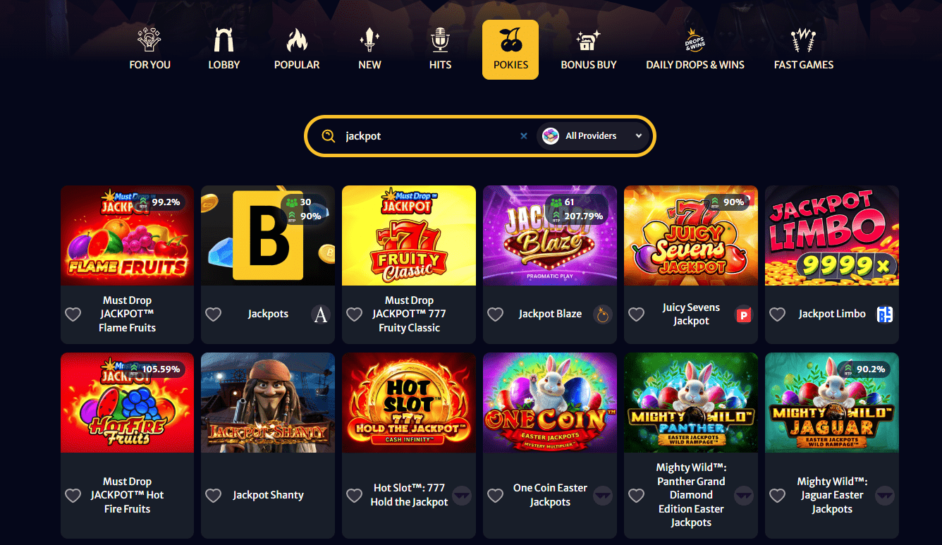 Hell Spin Casino jackpots