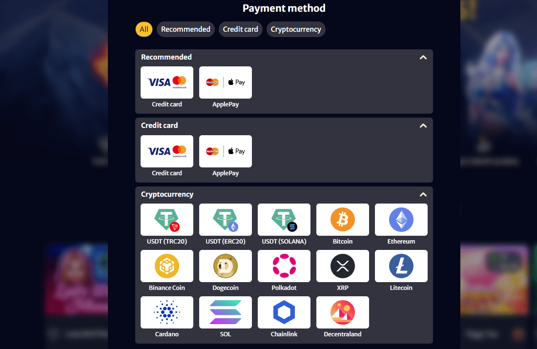 Hell Spin Casino payment methods