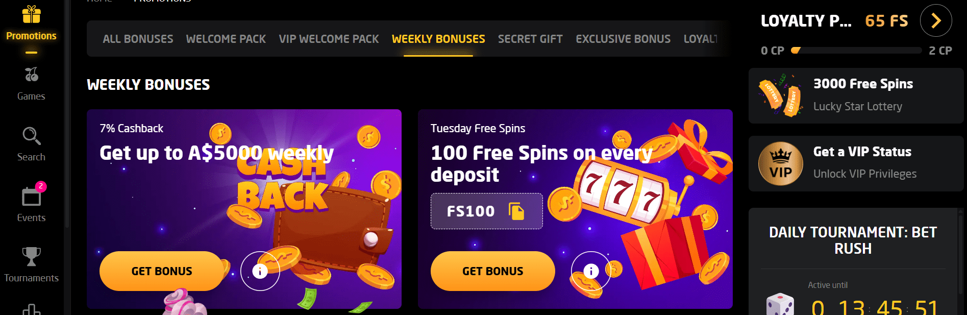 Stay Casino Tuesday free spins