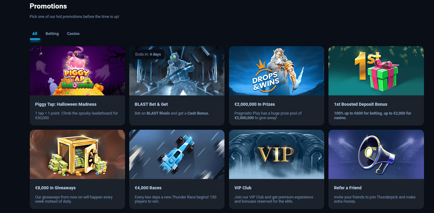 Thunderpick Casino promotions