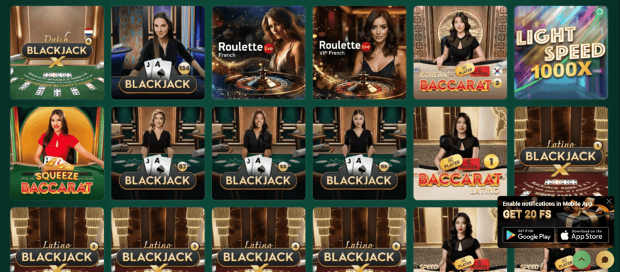 Richard Live Casino Games