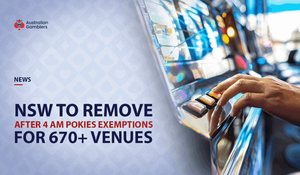 NSW Shuts Down Pokie Venues After 4 AM: 670+ Venues Lose Exemptions