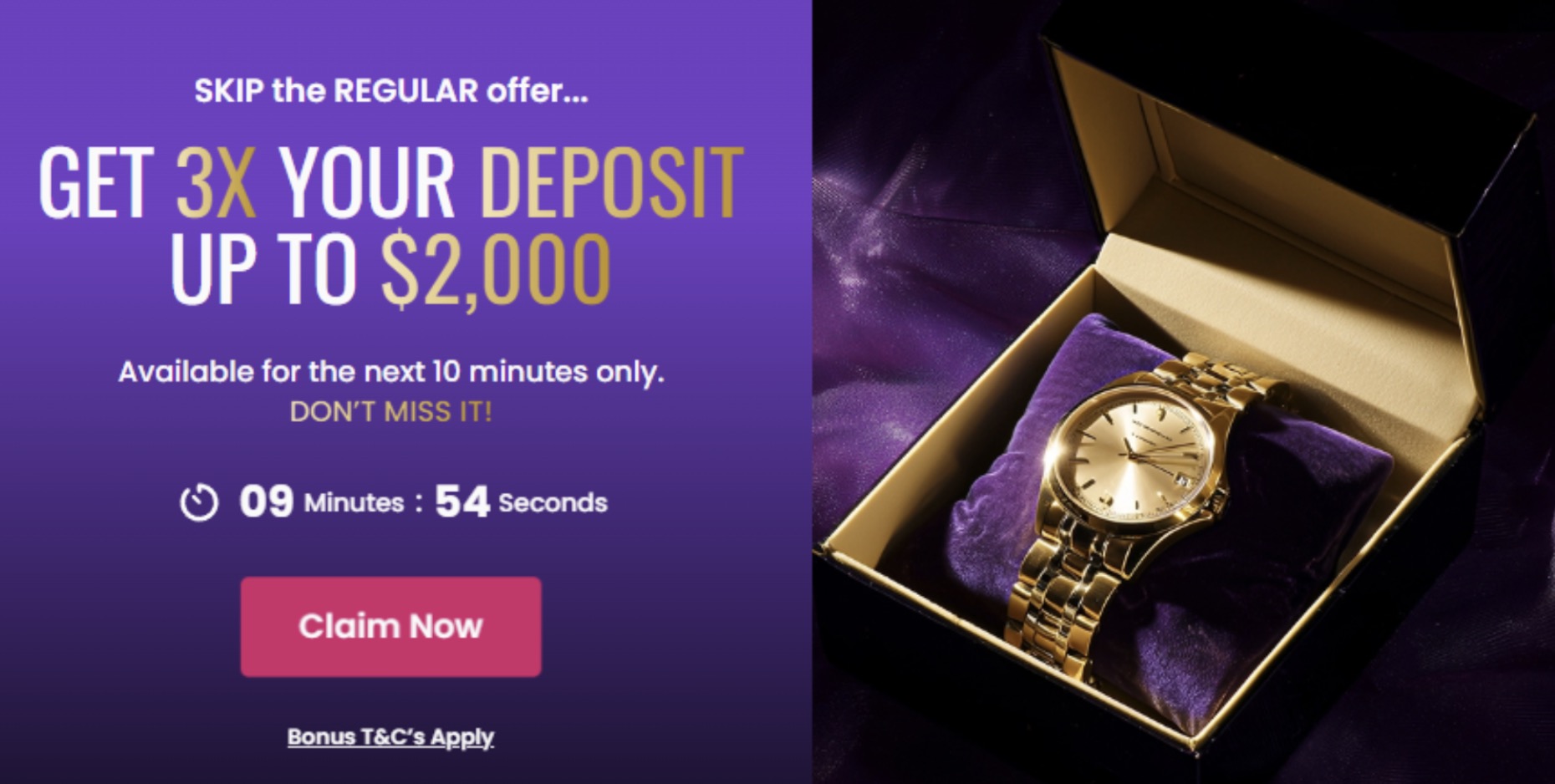 Vegas Now Exclusive Welcome Offer