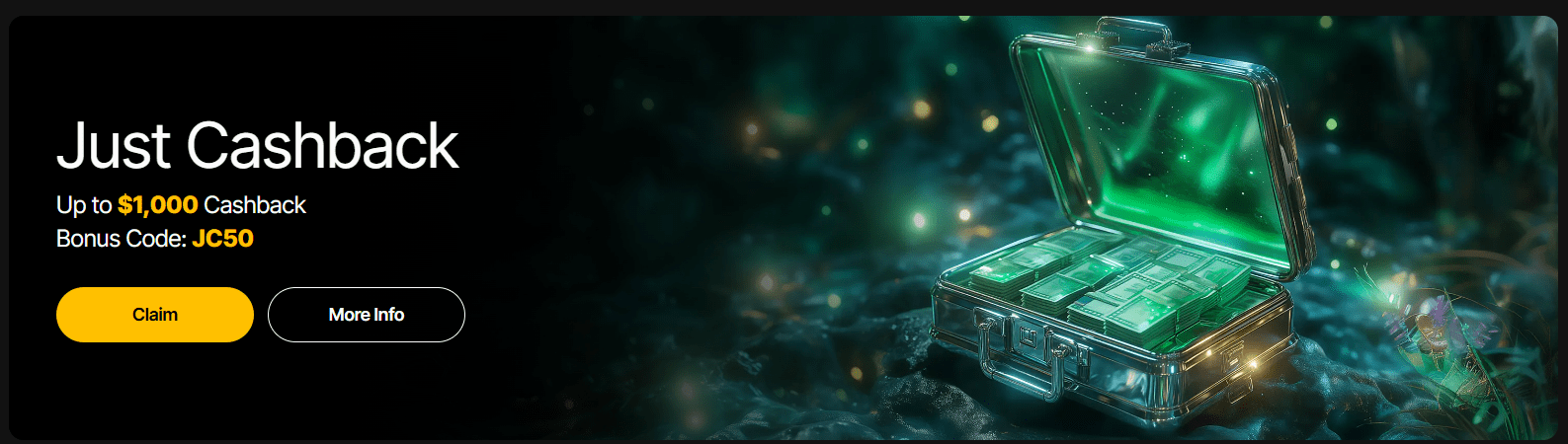 JustCasino cashback offer