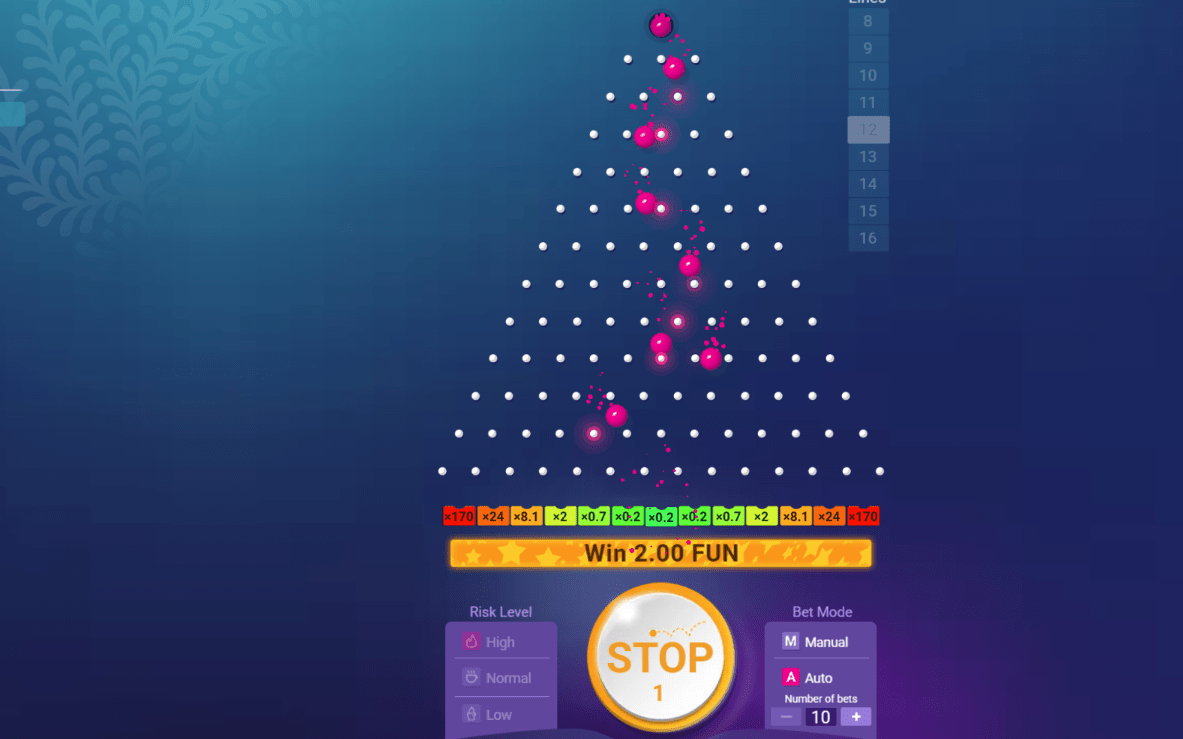 Plinko automatic game mode