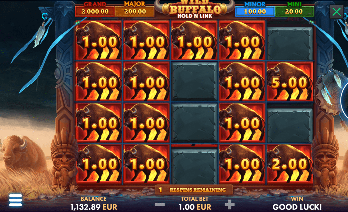 Wild Buffalo Hold 'n Link online pokie