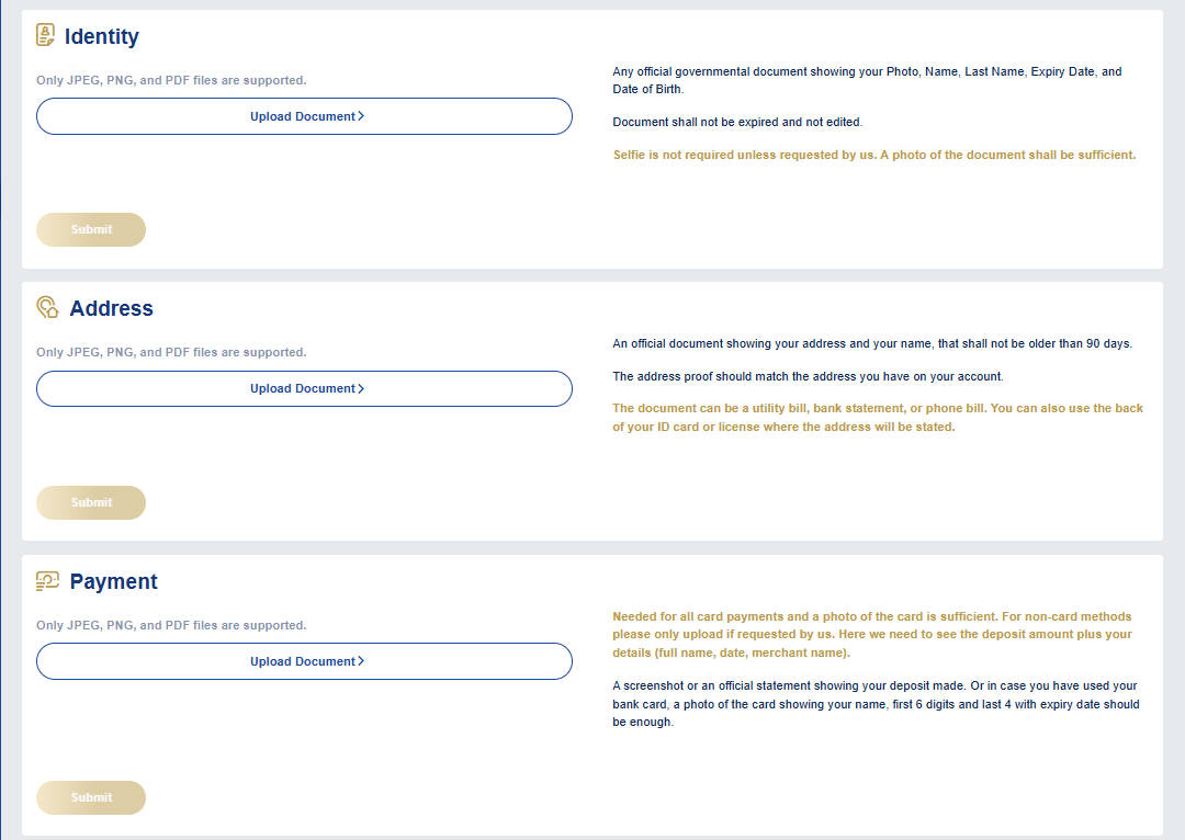 Lukki Casino KYC verification requirements